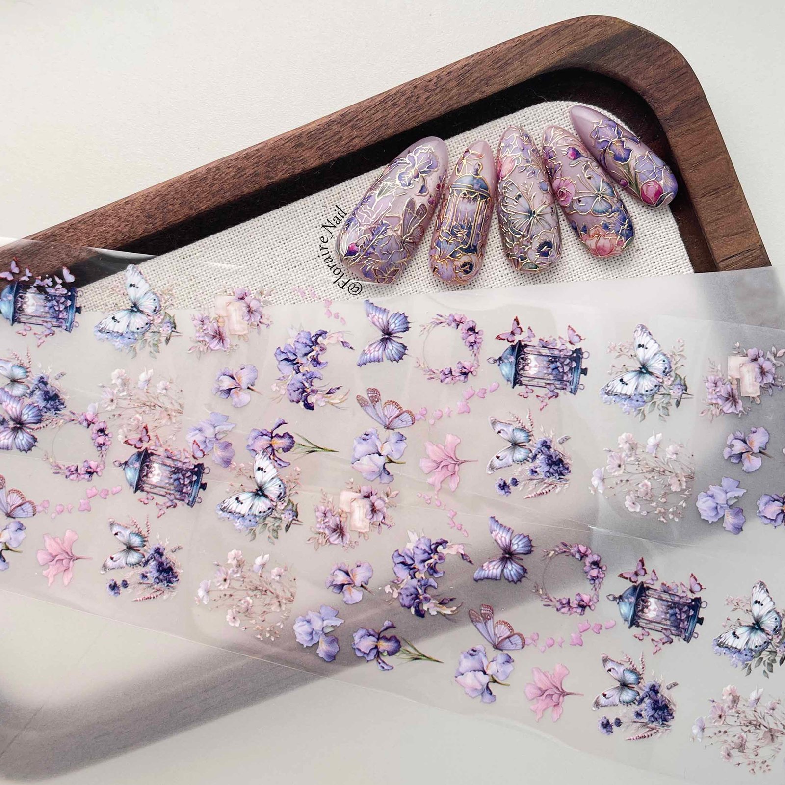 http://floraire.com/ Iris and Butterfly Foil #14 - Image 1