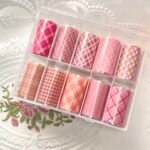 Pink Plaid Foils