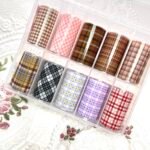 Brown Plaid Foils