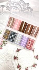 Brown Plaid Foils